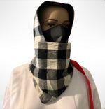 Buffalo Plaid Hooded Muffler