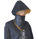 Black & Gold Hooded Muffler