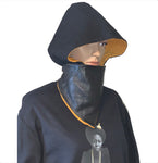 Black & Gold Hooded Muffler