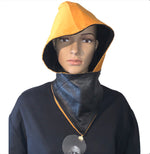 Black & Gold Hooded Muffler