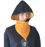 Black & Gold Hooded Muffler