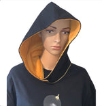 Black & Gold Hooded Muffler